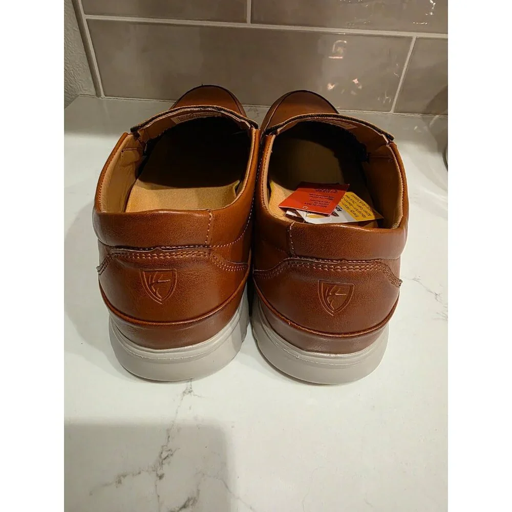 NWT Men's sz 11W Deer Stags Bayport Dark Luggage Supro Inside Slip On Loafer - Picture 8 of 8